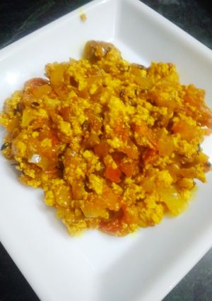 A picture of Paneer ki bhuji.
