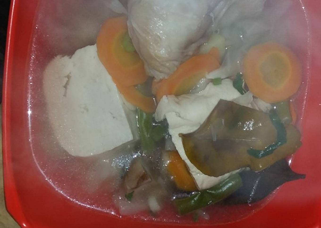 Sop ayam jamur tahu ala kristine pasgo17