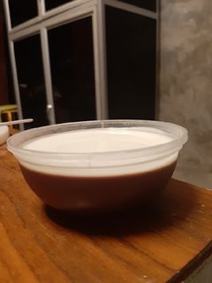 Foto resep Puding milo coklat vla vanila