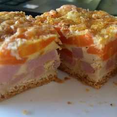 Una foto de Tarta de jamón y zanahoria a la crema 🤤