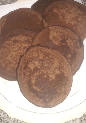 Una foto de Pancakes de chocolate