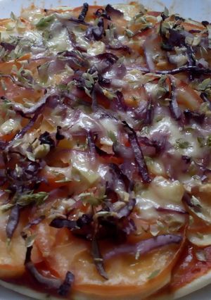 Una foto de Pizza hortelana