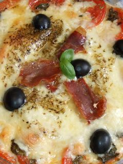 Una foto de Provolone sabroso y fácil al horno