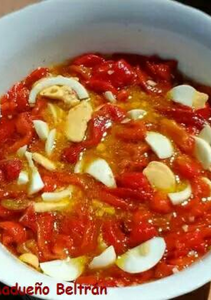 Una foto de Ensalada de pimientos rojos asados