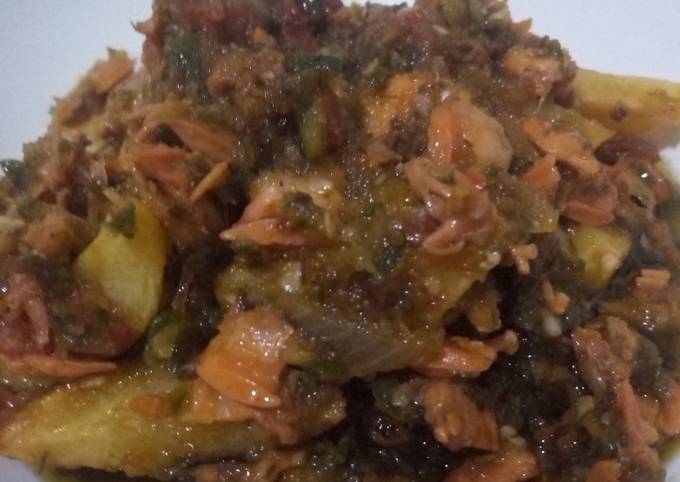 Cara Buat Sambal cabai hijau kepah asin dan kentang Irit Untuk Jualan