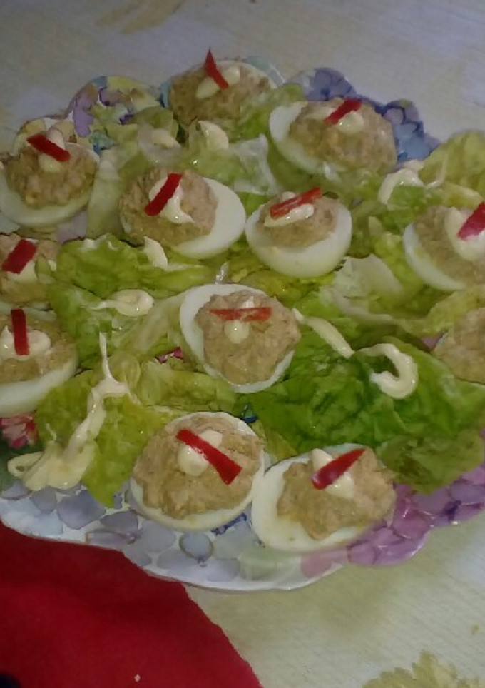 Una foto de Huevos rellenos