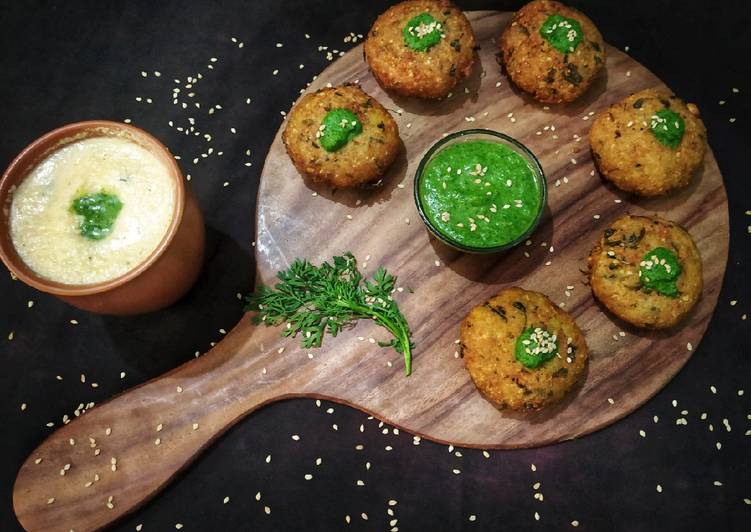 Aloo tikki with Mint Buttermilk