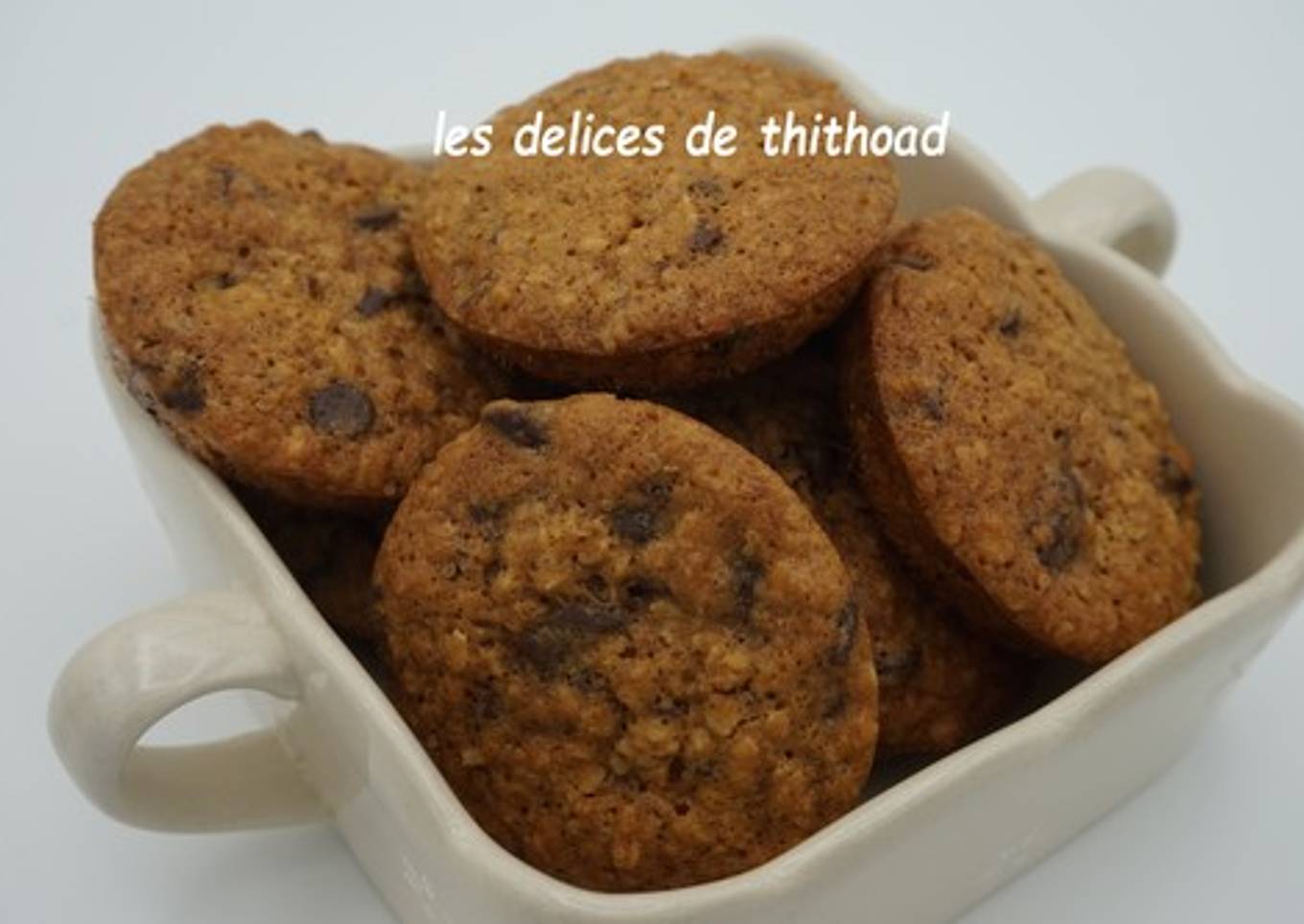 Cookies au chocolat et flocons d’avoine