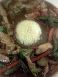 A picture of Sweet and salty stir fry sauce for chicken stir fry..