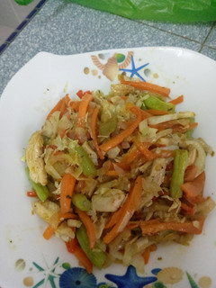 A picture of Chicken stir fry.