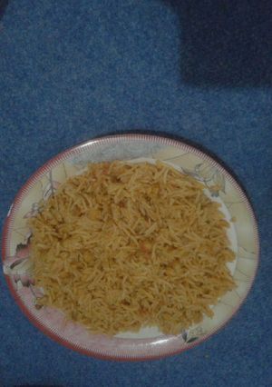 A picture of Chane ki dal ki qaboli khichri.