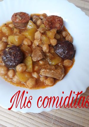 Una foto de Potaje de garbanzos andaluz a la antigua
