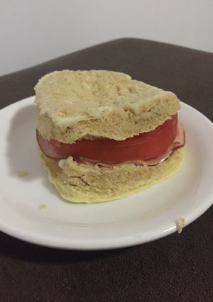 Foto de Sanduíche com Pão de microondas fit