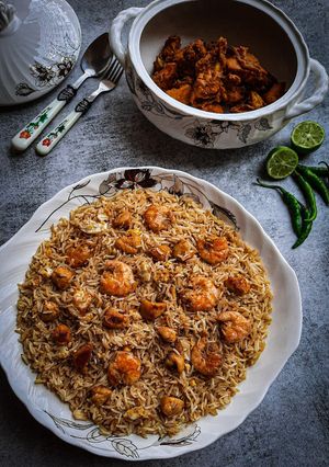 মিক্সড ফ্রাইড রাইস (Mixed fried rice recipe in Bengali) রেসিপির প্রধান ছবি