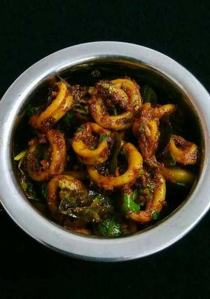 A picture of Squid Masala Fry.