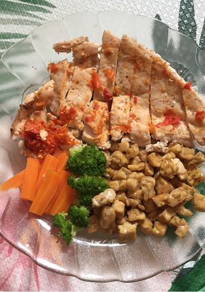 Foto resep [Diet] Dada ayam bakar 764kal-makan siang
