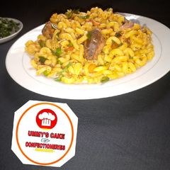 Stir-fry veggies macaroni A picture of Stir-fry veggies macaroni.