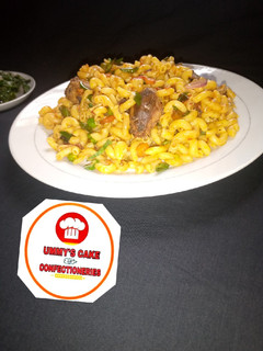 A picture of Stir-fry veggies macaroni.