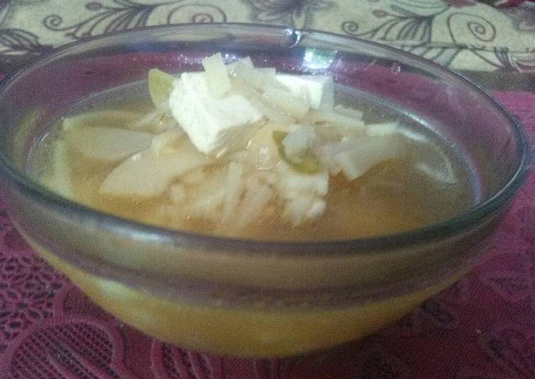 Sayur rebung+tahu