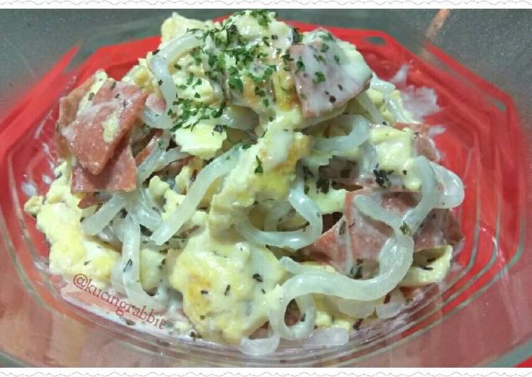 Bagaimana Menyiapkan Shirataki Carbonara #Keto yang Lezat Sekali