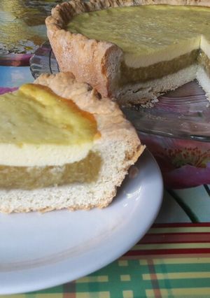 Una foto de Tarta vigilante😄 (queso y batata)
