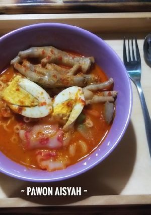 Foto resep Seblak ceker pedas simple
