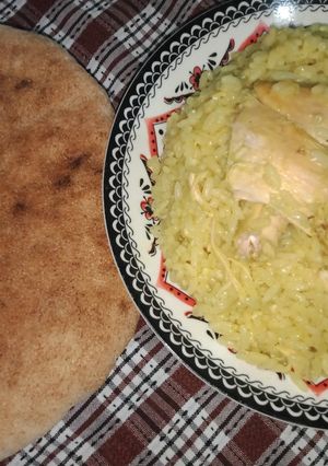 صورة لوصفة أرز أصفر بنين