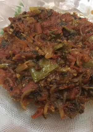 A picture of Timatar ki chutney.