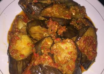 Masakan Unik 38. Terong balado ala anak kos Enak Sempurna