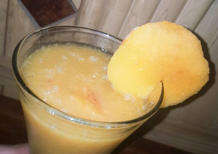 Peach mango juice