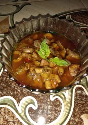 Foto resep Jeroan Ayam Kampung Bumbu Asem