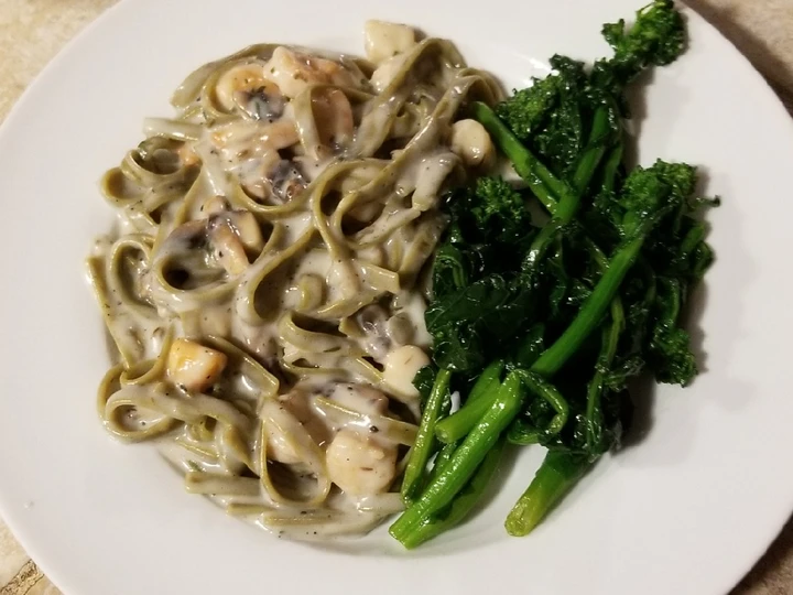 Recipe Seafood fettucinis in white sauce the  Makes Drooling Appealing