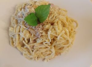 O poză a rețetei Spaghete Carbonara (panceta edition).