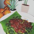 Rujak kangkung sambel asem