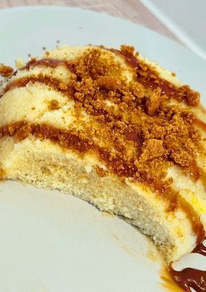 Une photo de Brownie express chocolat blanc spéculoos