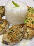 Bagre al Ajillo & Trigo con Vegetales #lacocinadegiri#pescado #bagre