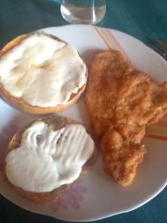Una foto de Mila de pollo con zapallo al horno