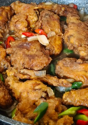 Foto resep Ayam Krispi Balut Saus Kecap Asin