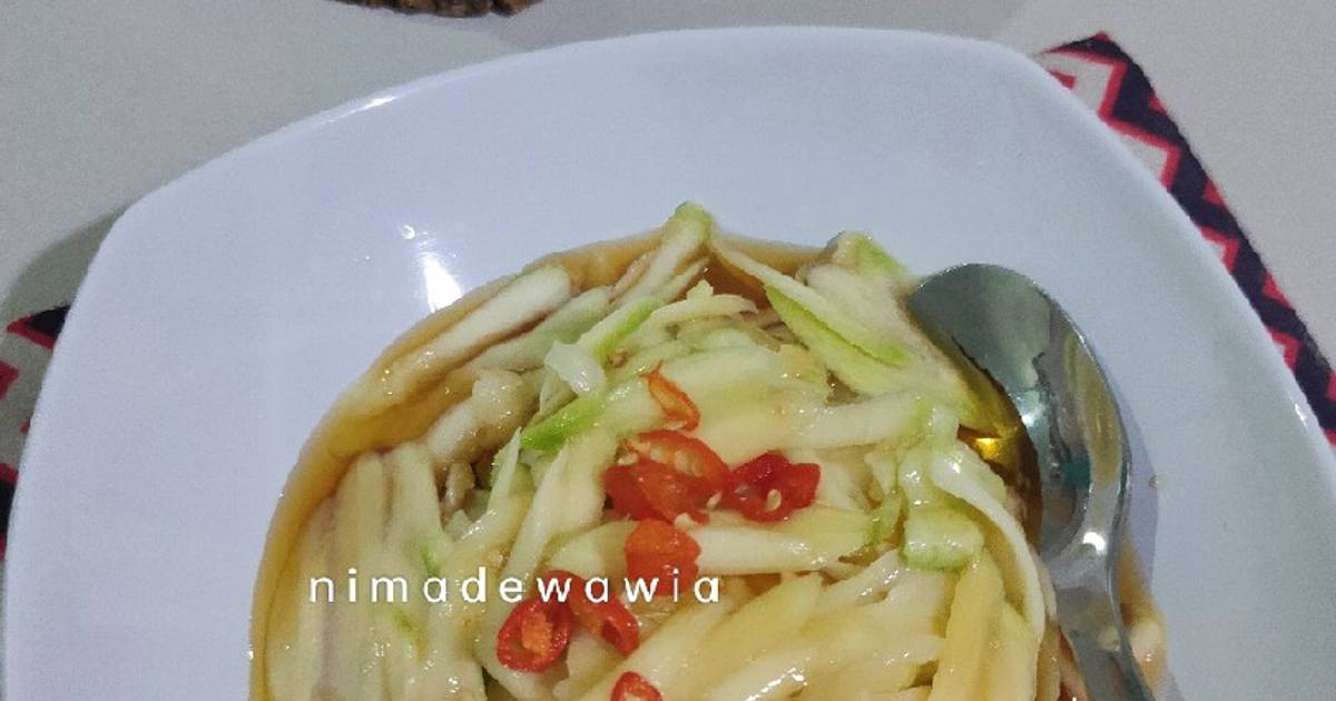 Resep Rujak Cuka Buah Mangga Oleh Wawia Ni Made Cookpad