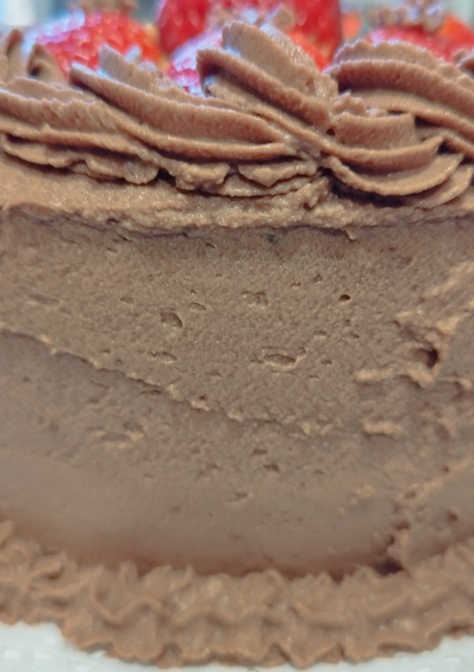 Una foto de Frosting de Chantilly de chocolate