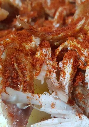 Una foto de Aprovechamiento de Pollo asado!!🍗😋