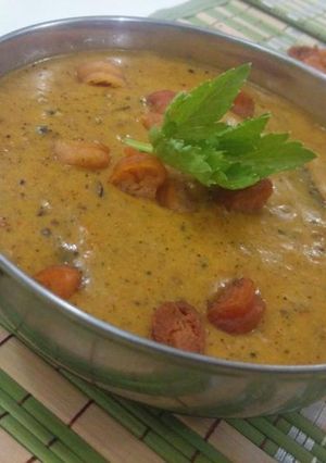 A picture of Mangodi ki sabzi.