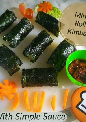 Foto resep Mini Roll Kimbap with Simple Sauce