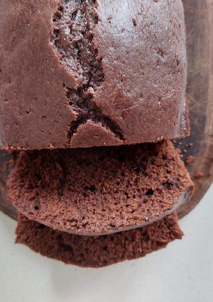 Una foto de Budín integral de chocolate y café