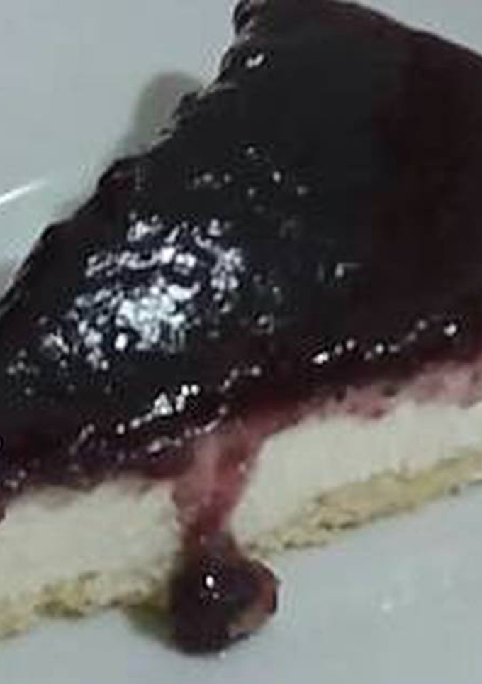 Una foto de Tarta de queso batido desnatado