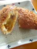Crispy & Fluffy Curry Buns with Pancake Mix