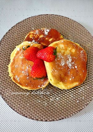 Foto resep 딸기 팬케이크 🍓🍓Strawberry Pancake