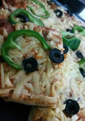 صورة لوصفة بيتزا بالجبنة