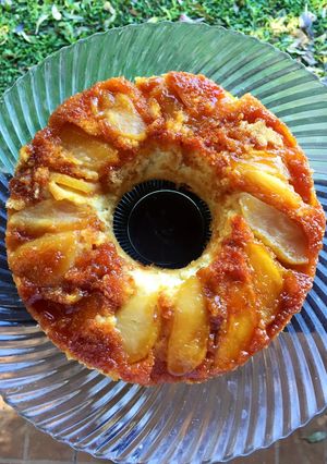 Una foto de Torta de manzana invertida