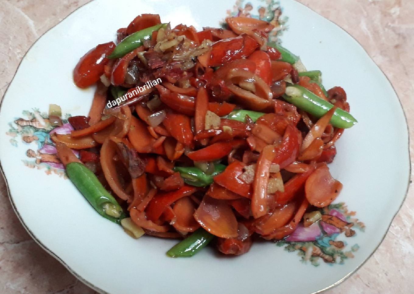 Tumis kulit melinjo enak